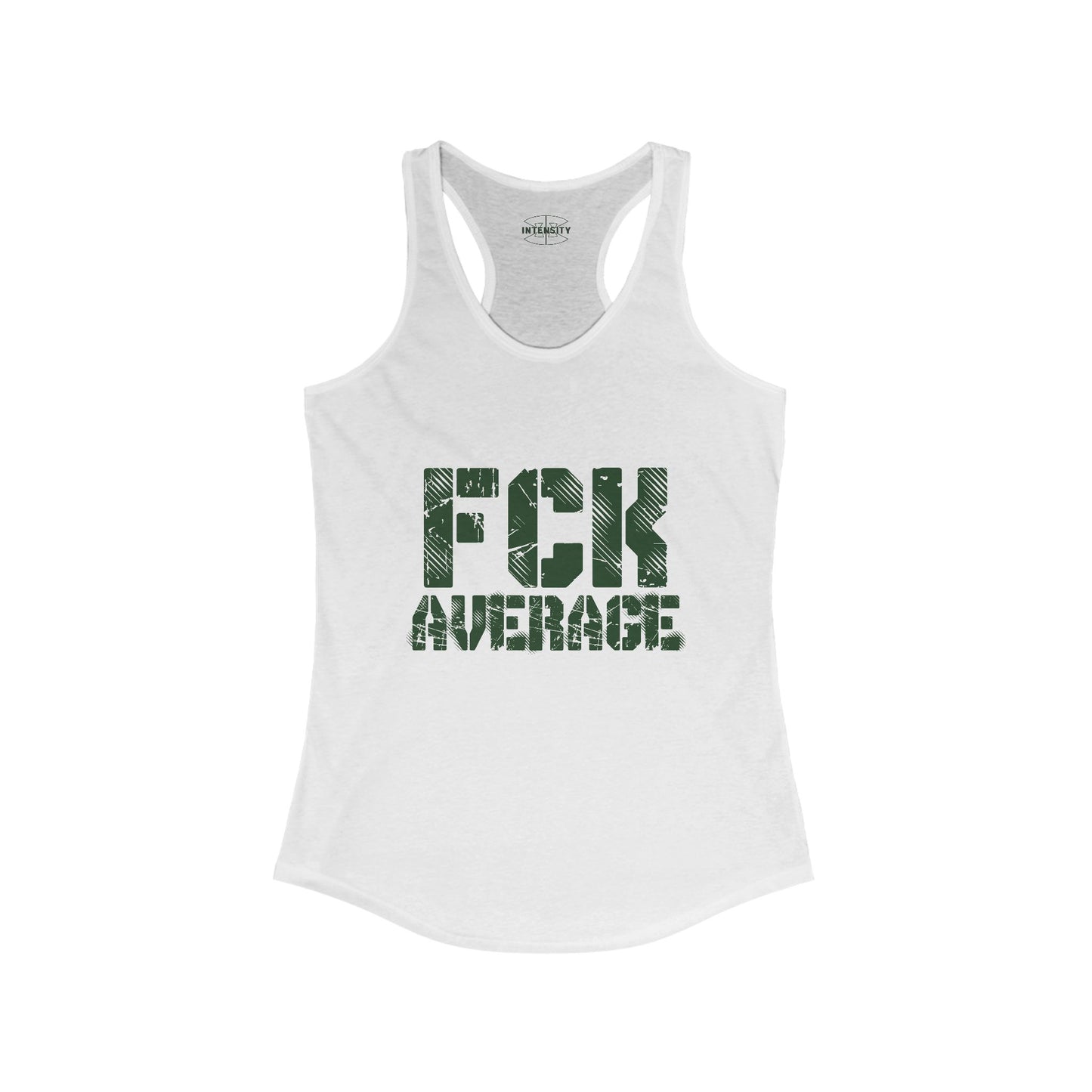 Women's "FCK Average" Tank Top (Green)