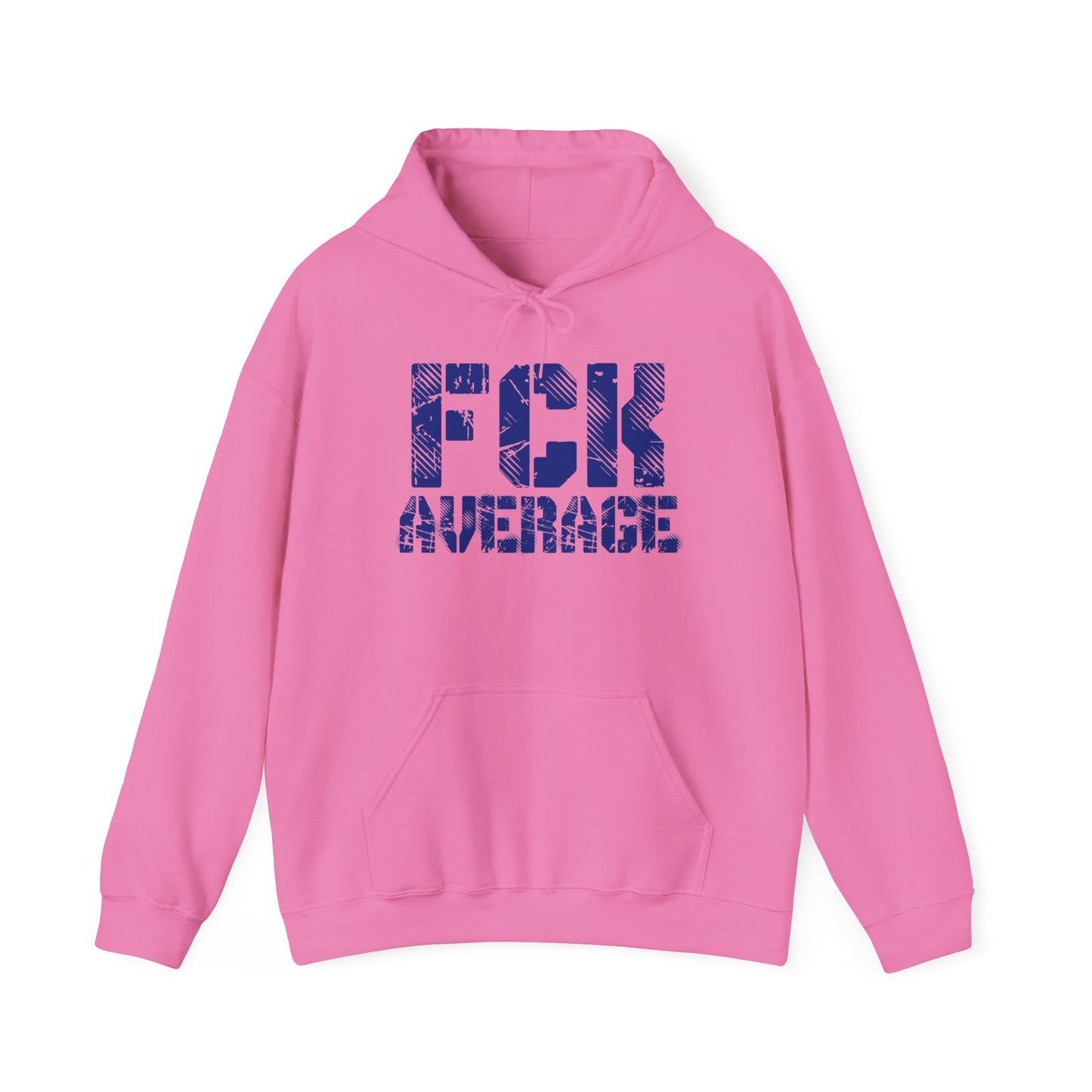 Women's "FCK Average" Heavy Hoodie (Blue)