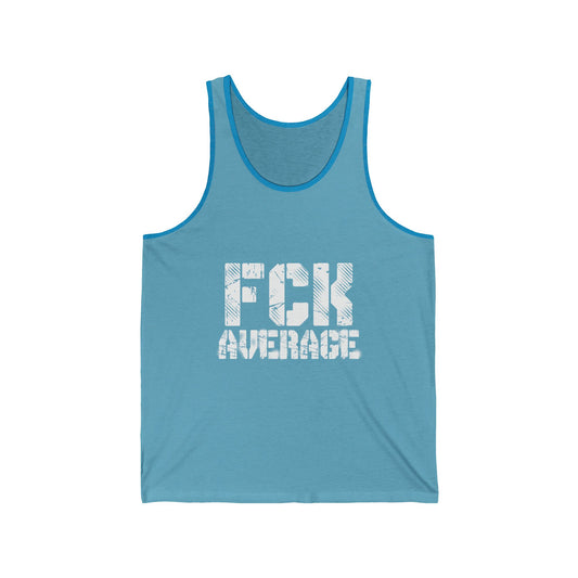 Men's "FCK Average" Tank (White)