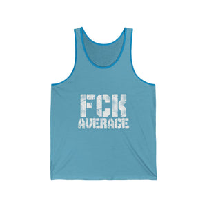 Open image in slideshow, Men&#39;s &quot;FCK Average&quot; Tank (White)
