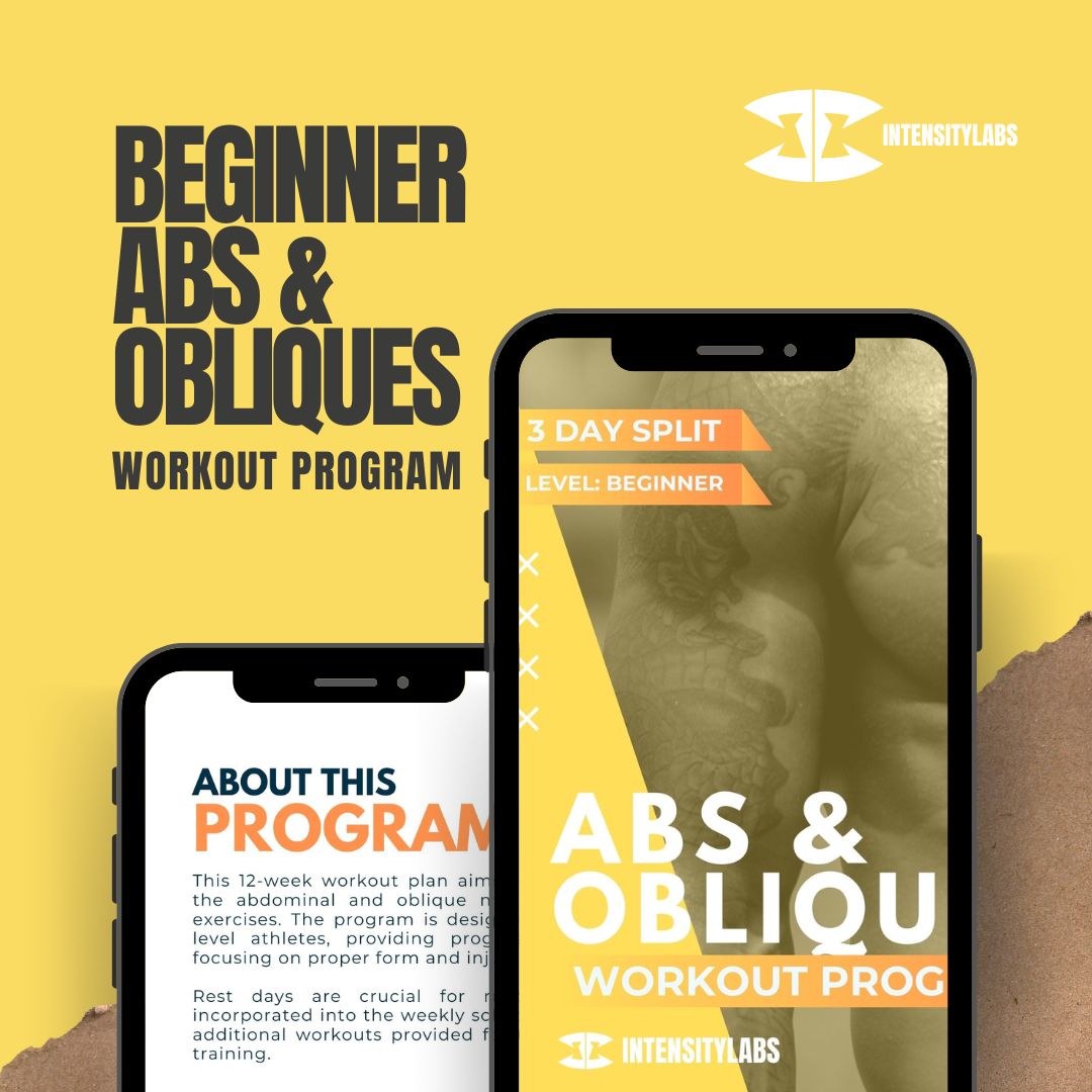 12 Weeks - Beginner: Abs and Obliques Fitness Training Program