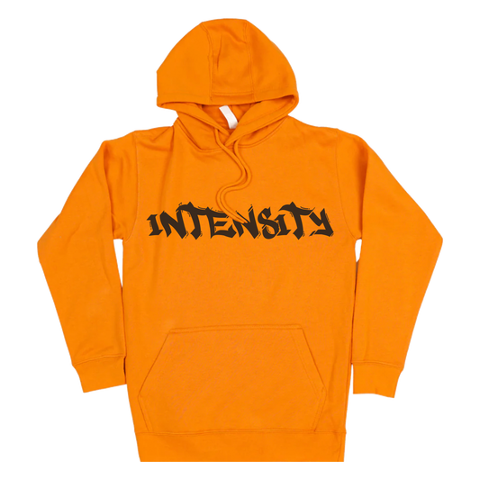LIMITED EDITION: Men's "INTENSITY" Solid Orange Regular Hoodie