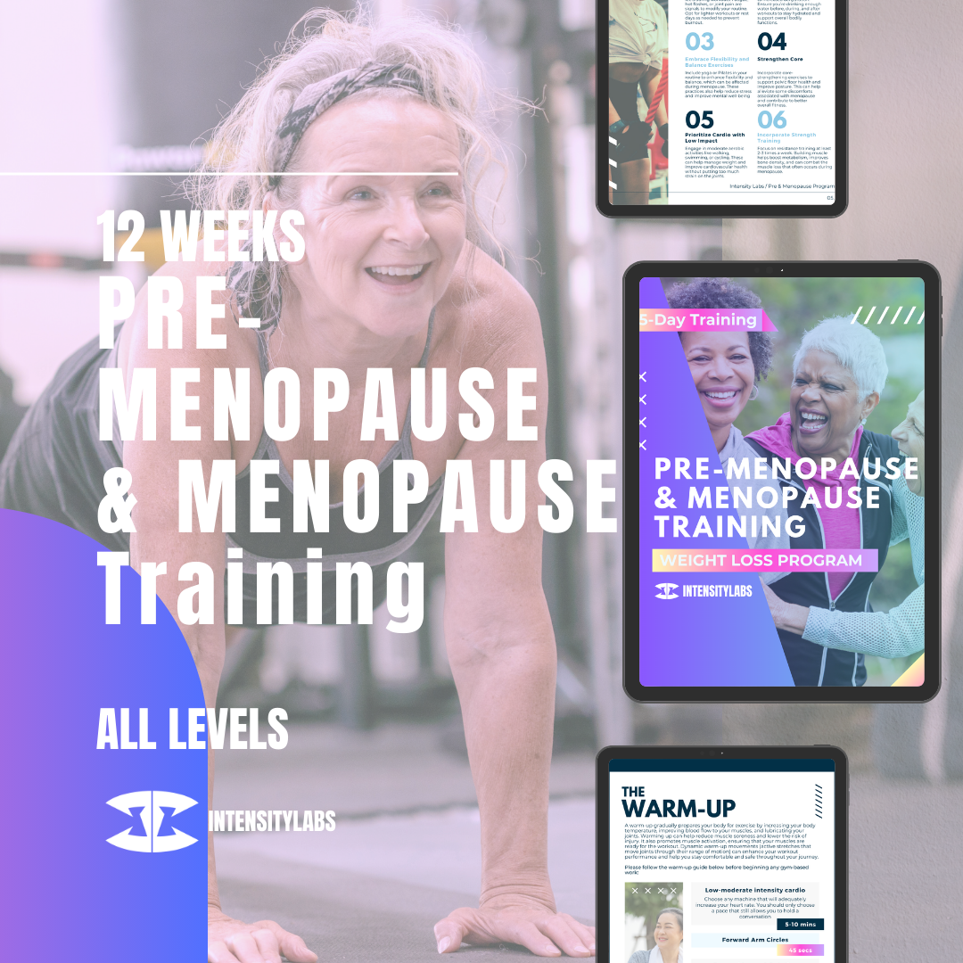 12 Weeks Pre-Menopause & Menopause Training - Weight Loss Program