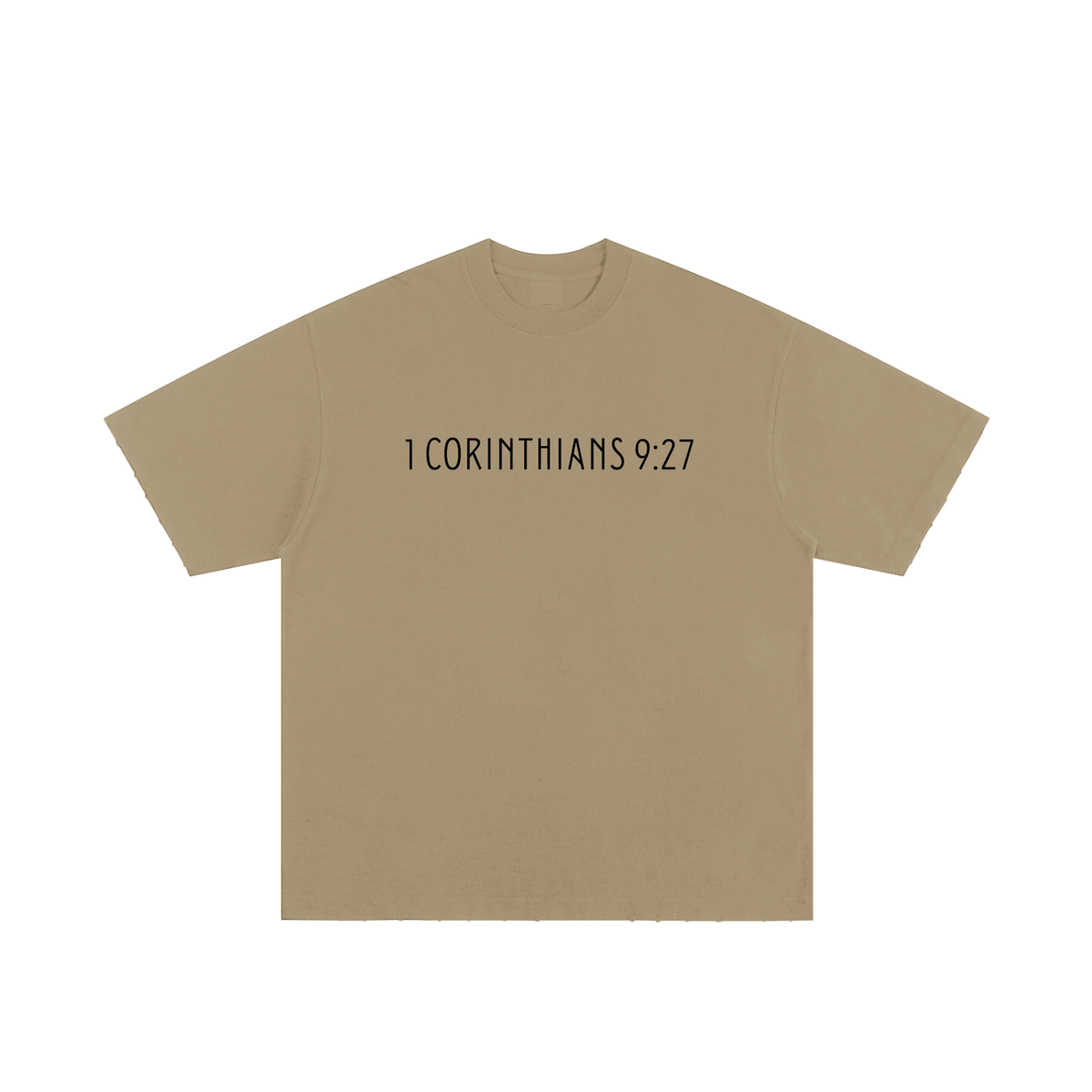 1 Corinthians 9:27 Tee — Black Print