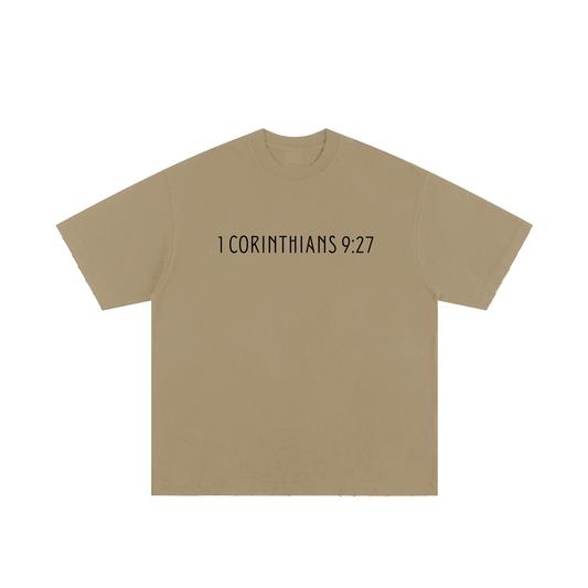 1 Corinthians 9:27 Tee — Black Print