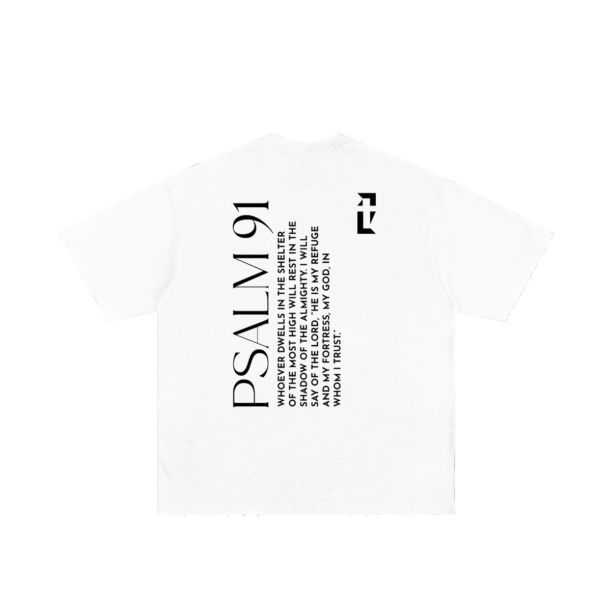 Psalm 91 Tee — Black Print