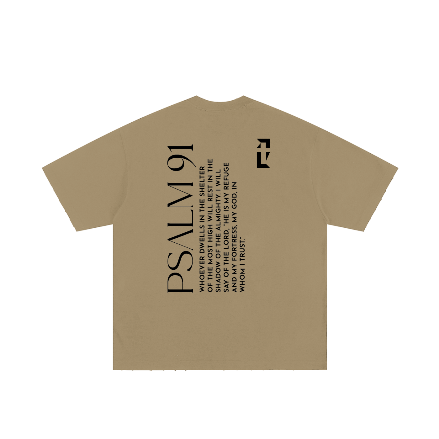 Psalm 91 Tee — Black Print