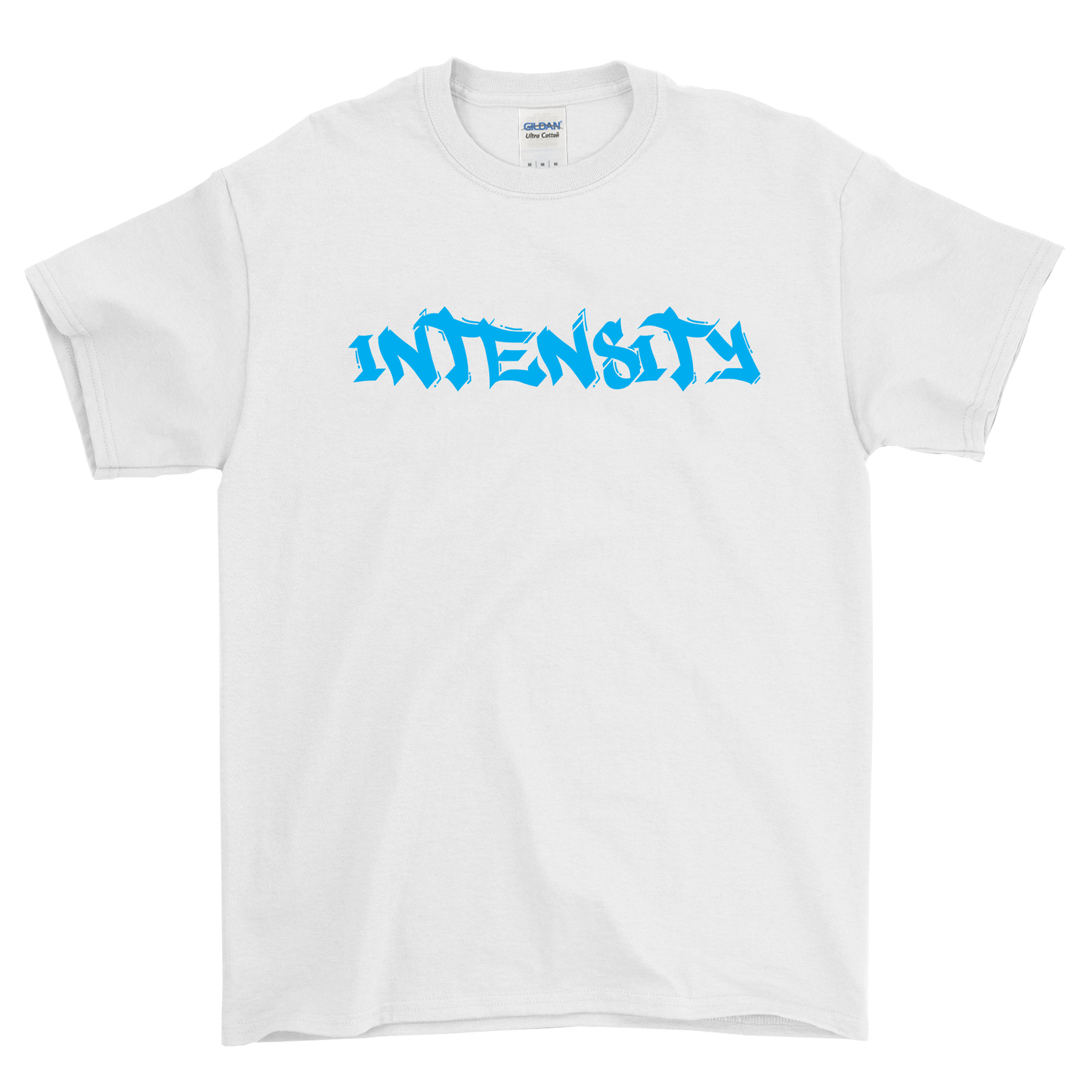 Men's "INTENSITY" Solid White T-Shirt